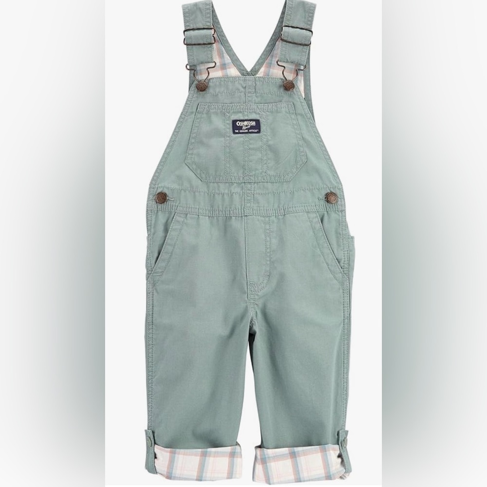 OshKosh Toddler Olive Green Overalls - 4T